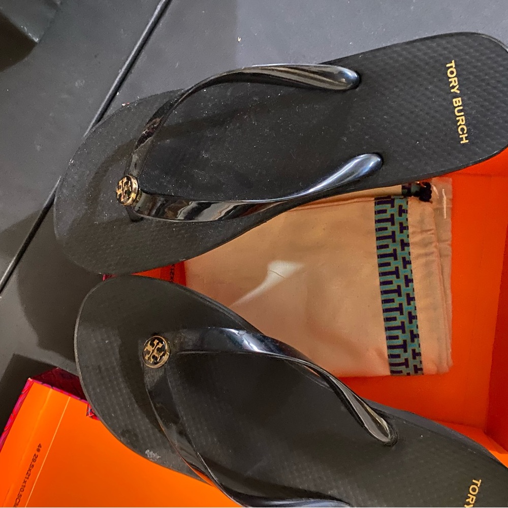 Tory Burch Miller Wedge sandal—worn once!